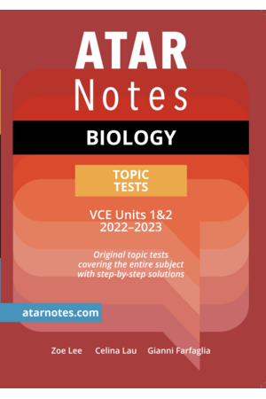 ATAR Notes VCE Biology 1 & 2 Topic Tests