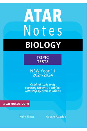 ATAR Notes HSC (Year 11) Topic Tests: Biology (2021-2024)