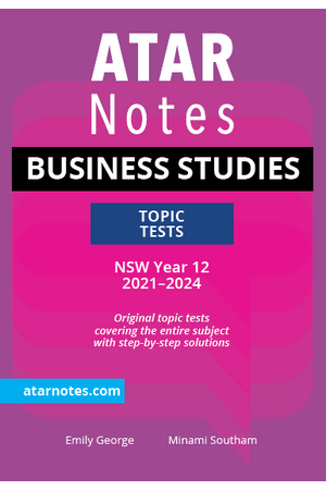 ATAR Notes NSW Business Management Year 12 Topic Tests