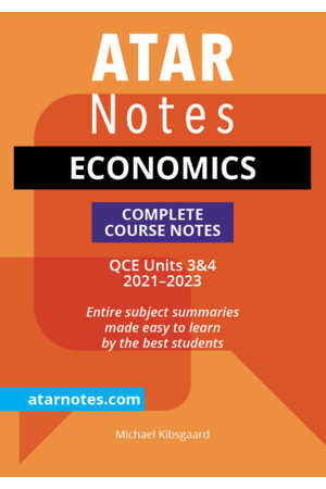  ATAR Notes QCE Economics 3&4 Complete Course Notes (2021-2023)
