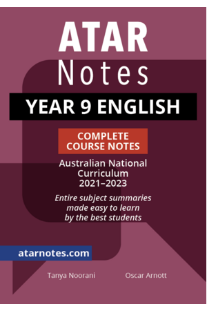 ATAR Notes Year 9 English Complete Course Notes (2021-2023)