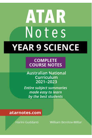 ATAR Notes Year 9 Science Complete Course Notes (2021-2023)