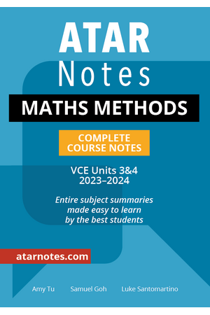 ATAR Notes VCE Maths Methods 3 & 4 Notes