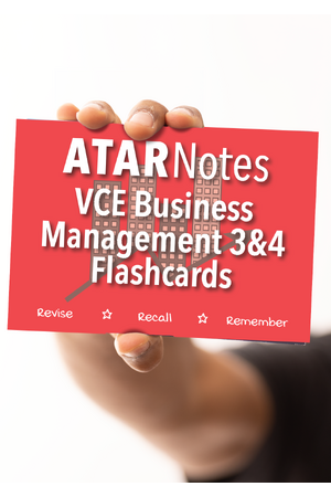 ATAR Notes Flashcards - VCE Units 3 & 4: Business Management