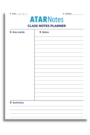 ATAR Notes Class Notes Planner