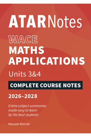 ATAR Notes WACE Maths Applications 3&4 Notes (2026-2028)