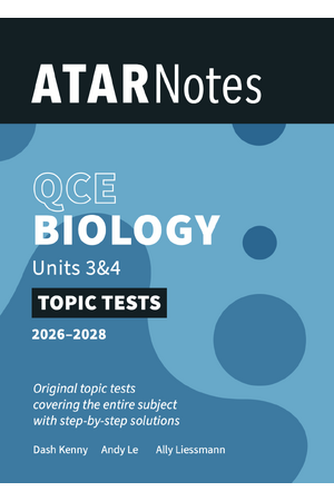 ATAR Notes QCE Biology 3&4 Topic Tests (2026-2028)