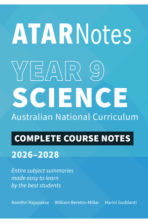 ATAR Notes Year 9 Science Notes (2026–2028)