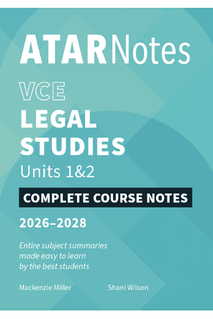 ATAR Notes VCE Legal Studies 1&2 Notes (2026-2028)