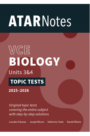 ATAR Notes VCE Biology 3&4 Topic Tests (2025-2026)