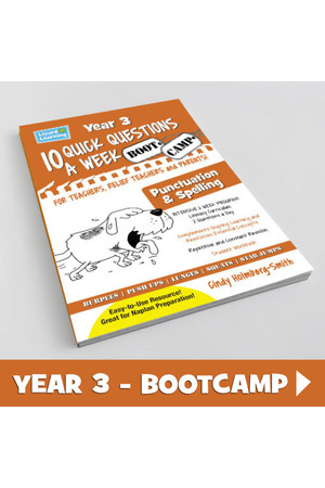 10 Quick Questions A Week - Spelling & Punctuation Bootcamp: Year 3