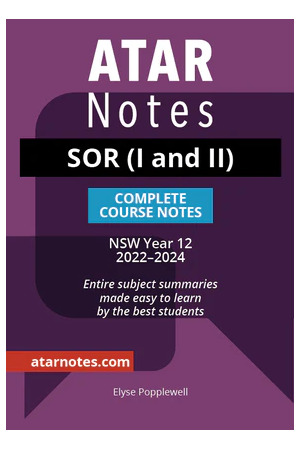 ATAR Notes Year 12 Studies of Religion Notes - NSW