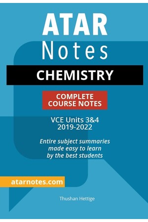 ATAR Notes VCE Chemistry 3 & 4 Notes