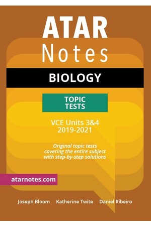 ATAR Notes VCE Biology 3 & 4 Topic Tests
