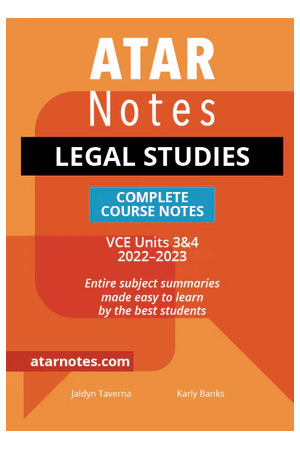 ATAR Notes VCE Legal Studies 3 & 4 Notes