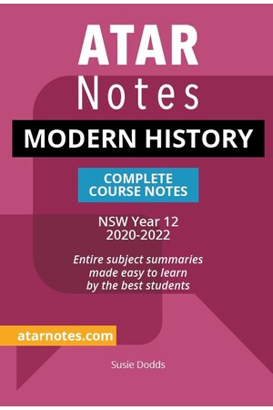 ATAR Notes Year 12 Modern History Notes - NSW