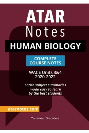 ATAR Notes WACE Human Biology 3 & 4 Notes