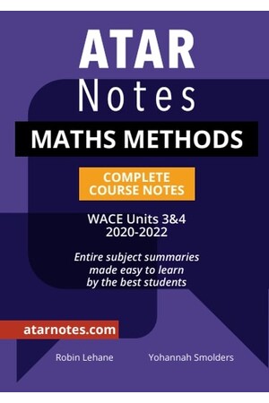 ATAR Notes WACE Maths Methods 3 & 4 Notes
