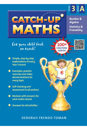 Catch-Up Maths: Number & Algebra, Statistics & Probability - Year 3 Book A