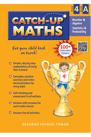 Catch-Up Maths: Number & Algebra, Statistics & Probability - Year 4 Book A