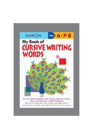 My Book of Cursive Writing: Words