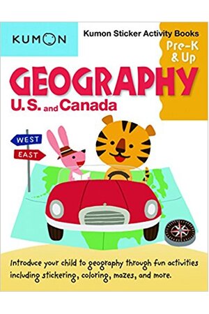 Geography Sticker Activity Book: US and Canada