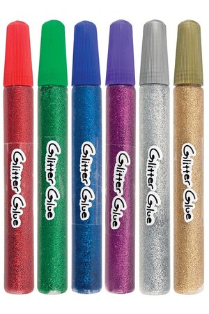 Glitter Glue Pens - Pack of 6