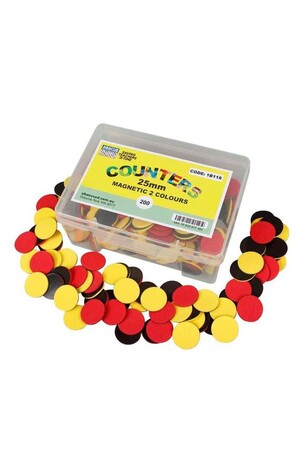 Magnetic Two Colour Counters (Box of 200)