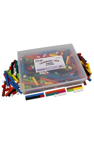 Plastic Cuisenaire Rods - 10 Colours (370 Pieces)