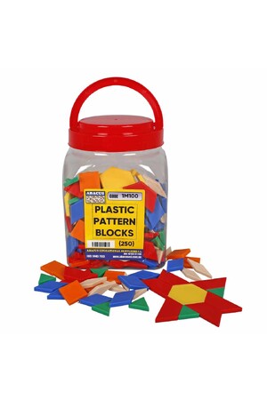 Pattern Blocks - Plastic (Jar of 250)