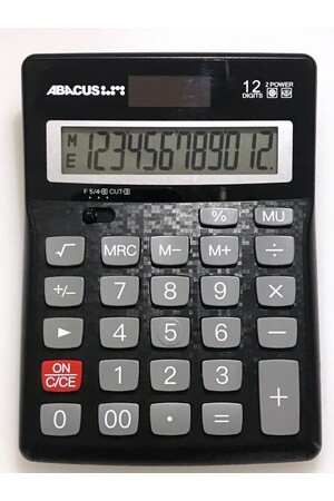 Abacus Calculator - SX12D 12-Digit Desktop Dual Power