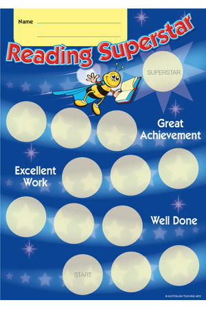 Reading Superstar Achievement Cards