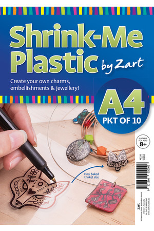 Shrink-Me Plastic Clear (A4) - Pack of 10