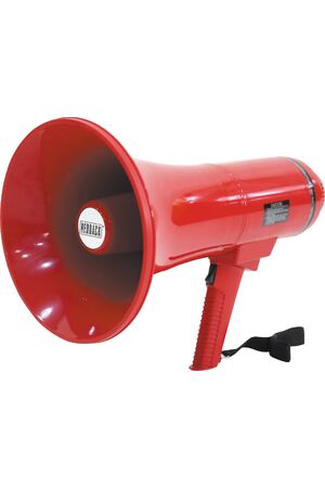 Redback Alert Evacuation Megaphone 25W (35W Max) Red Rechargeable