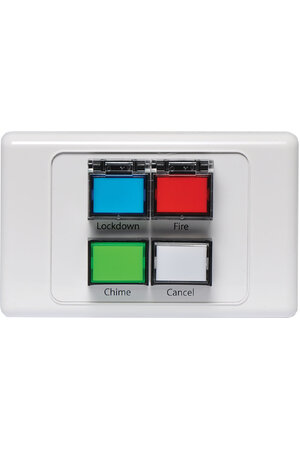 Redback Lockdown / Fire / Chime / Cancel Remote Wall Plate