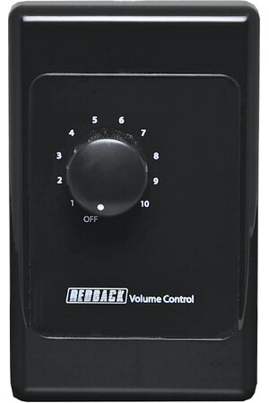 Redback Volume Control 10W 100V Line - Vertical Black