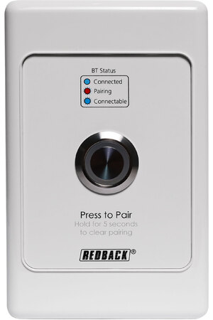 Redback Remote Bluetooth Pairing Wallplate for A4515/20