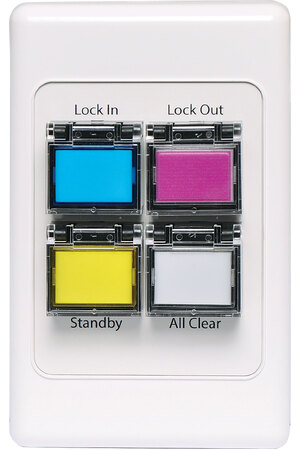 Redback Remote Lockdown Vertical Wallplate To Suit A4595A