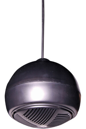 Redback 100V Line 15W Black Ball Pendant Ceiling Speaker