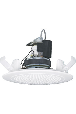 One-Shot 100mm (4") 5W 100V White One-Shot Ceiling PA Speaker