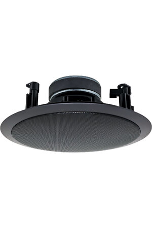 Redback 200mm (8") 15W 100V Coaxial 2 Way Black Fastfix Ceiling Speaker