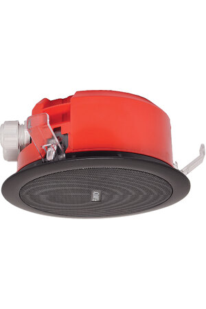 One-Shot 100mm 100V 5W Ceiling EWIS Speaker Black Metal Grille