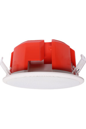 One-Shot 100mm 100V 5W Ceiling EWIS Speaker White Metal Grille