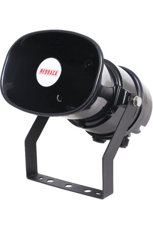 Redback 10W 100V EWIS IP66 AS ISO7240.24 Fire PA Horn Speaker Black