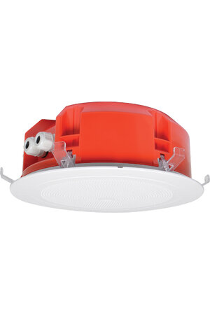 One-Shot 200mm 100V 5W Ceiling EWIS Speaker White Grille