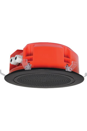 One-Shot 200mm 100V 5W Ceiling EWIS Speaker Black Grille