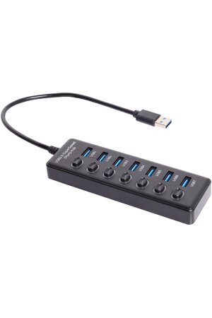Altronics 7 Port Powered USB Hub With Switching