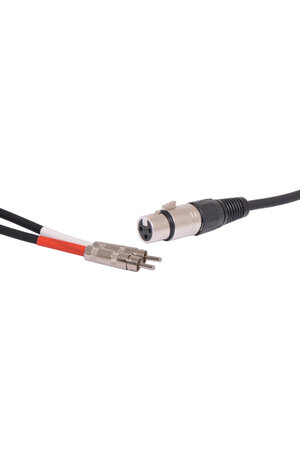 Redback XLR Female To Dual RCA Plug 1m