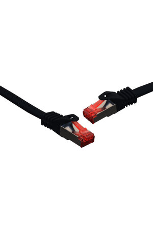 Dynalink Black 0.3m Cat6a SSTP Ethernet Patch Cable
