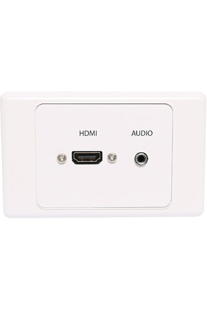 Dynalink HDMI 3.5mm Single Wallplate with Flyleads